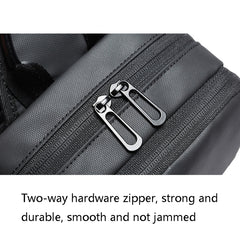 BANGE BG-77107 Men One-Shoulder Bag Casual Simple Messenger Bag with External USB Charging Port, BANGE BG-77107