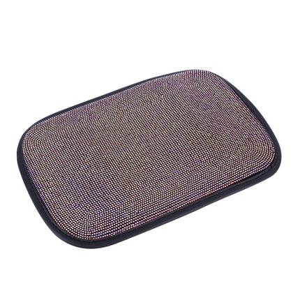 Car Diamond Armrest Box Cushion Personalized Car Decorations Dirt And Non-Slip, Black Colorful Diamond, Black White Diamond, Black Blue Diamond, Black Green Diamond