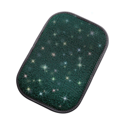 Car Diamond Armrest Box Cushion Personalized Car Decorations Dirt And Non-Slip, Black Colorful Diamond, Black White Diamond, Black Blue Diamond, Black Green Diamond