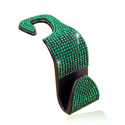 3 PCS Car Rear Seat Hooks Car Seats Multi-Function Diamond-Studded Hooks, White Diamond, Colorful Diamond, Black Diamond, Blue Diamond, Emerald, Gray Diamond, Pink Diamond, Red Diamond