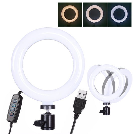 6 Zoll starkes Clip-Fülllicht mit einstellbarer Temperatur, LED-Ringlicht, Desktop-Computer-Clip-Licht, Kabellänge: 2 Meter