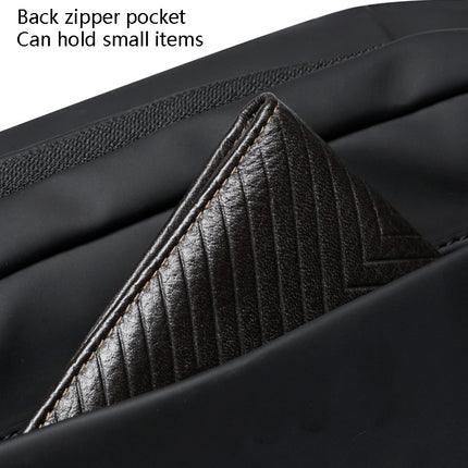 WEIXIER 8641 Men Running Waterproof Waist Bag Multifunctional Chest Bag Sports Leisure One-Shoulder Bag, Black, Dark Gray