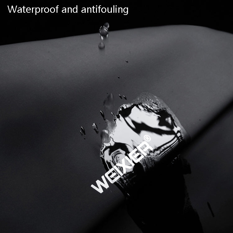 WEIXIER 8641 Men Running Waterproof Waist Bag Multifunctional Chest Bag Sports Leisure One-Shoulder Bag, Black, Dark Gray