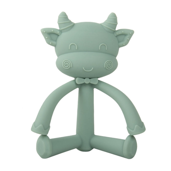 Three-Dimensional Cartoon Silicone Baby Teether Molar Rods Children Toys Maternal And Child Supplies, Gray Green, Beige, Light Coffee, Peach Powder, Scalper, Pink Sheep, Yellow Sheep, Coffee  Sheep, Green Sheep, Beige Sheep