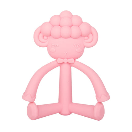 Three-Dimensional Cartoon Silicone Baby Teether Molar Rods Children Toys Maternal And Child Supplies, Gray Green, Beige, Light Coffee, Peach Powder, Scalper, Pink Sheep, Yellow Sheep, Coffee  Sheep, Green Sheep, Beige Sheep