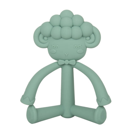 Three-Dimensional Cartoon Silicone Baby Teether Molar Rods Children Toys Maternal And Child Supplies, Gray Green, Beige, Light Coffee, Peach Powder, Scalper, Pink Sheep, Yellow Sheep, Coffee  Sheep, Green Sheep, Beige Sheep