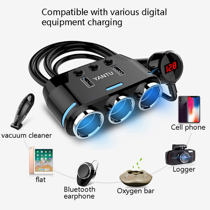 YANTU B39 Cigarette Lighters Cars Multifunctional Usb Fast Charging Car Charger, Wired Non-voltage, Wired Voltage, Wireless Non-voltage, Wireless Voltage, Wireless Qualcomm Non-Voltage, Wireless Qualcomm Voltage, Wireless High-power Non-voltage        ...