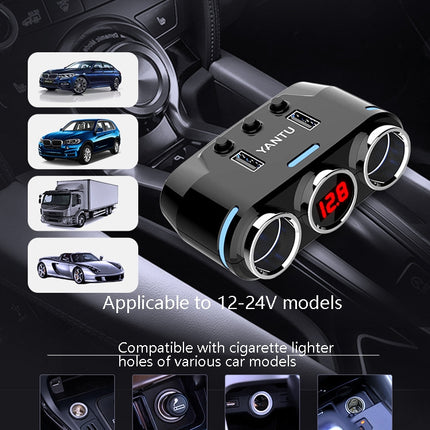 YANTU B39 Cigarette Lighters Cars Multifunctional Usb Fast Charging Car Charger, Wired Non-voltage, Wired Voltage, Wireless Non-voltage, Wireless Voltage, Wireless Qualcomm Non-Voltage, Wireless Qualcomm Voltage, Wireless High-power Non-voltage        ...