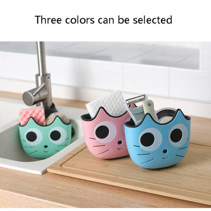 Kitchen Cartoon Multifunctional Sink Drain Hanging Bag Adjustable Buckle Bathroom Storage Basket