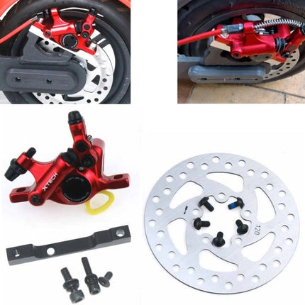 3 in 1 Scooter Modified Hydraulic Brake + 120mm Disc Brake Disc + Modified Seat Set For Xiaomi Mijia M365 Pro