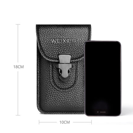 3 PCS WEIXIER 8640 7 Inch Belt Waistband Bag Outdoor Sports Men Mobile Phone Waist Bag, WEIXIER 8640