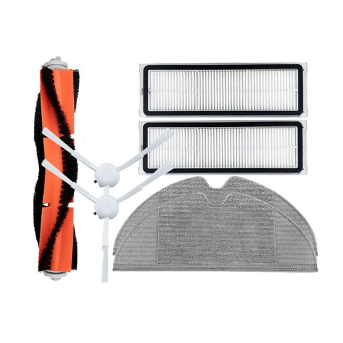 Sweeping Robot Accessories For Xiaomi Mijia 1C, Specification: 7 in 1, 7 in 1, 2 Side Brush Black, Wipes, 1 Pair Walking Wheel