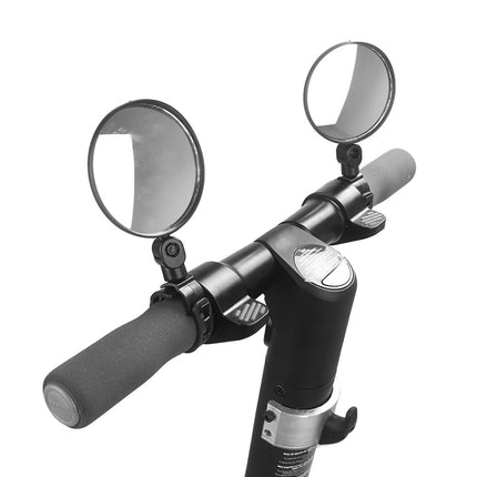 2 PCS For Xiaomi Scooter Rear View Mirror Bicycle Mirror, Round, Oval