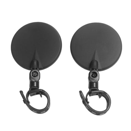 2 PCS For Xiaomi Scooter Rear View Mirror Bicycle Mirror, Round, Oval