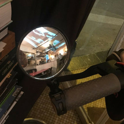 2 PCS For Xiaomi Scooter Rear View Mirror Bicycle Mirror, Round, Oval