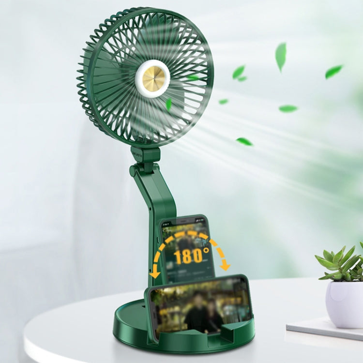 FF-996 Desktop Folding Table Lamp Fan Student Dormitory Desktop USB Mute Fan, FF-996 Green, FF-996 Black, FF-996 White