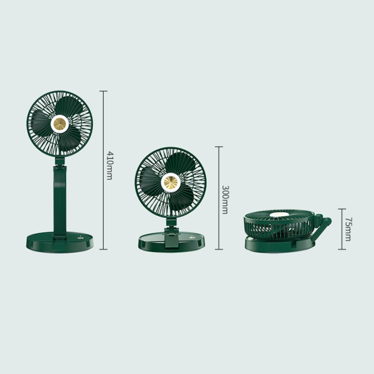 FF-996 Desktop Folding Table Lamp Fan Student Dormitory Desktop USB Mute Fan, FF-996 Green, FF-996 Black, FF-996 White