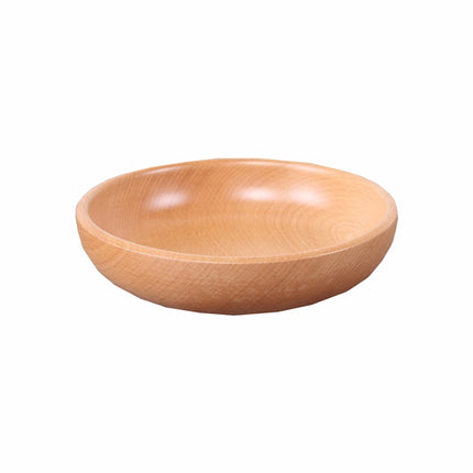 Round Fruit Plate Salad Bowl Thick Wood Dried Fruit Plate Fruit Sushi Plate