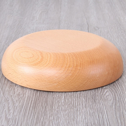 Round Fruit Plate Salad Bowl Thick Wood Dried Fruit Plate Fruit Sushi Plate