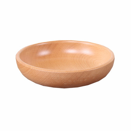 Round Fruit Plate Salad Bowl Thick Wood Dried Fruit Plate Fruit Sushi Plate