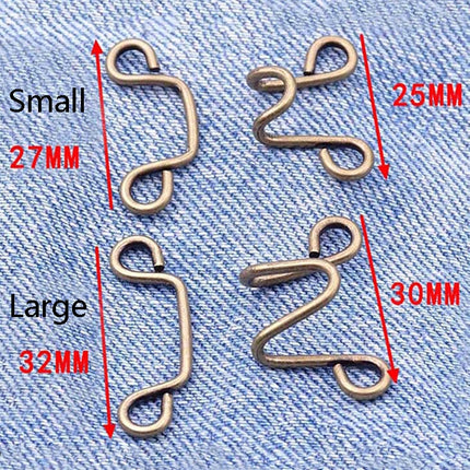 6 in 1 Nail-Free Detachable Button Jeans Waist Adjustment Buckle Set, Colour: 25mm (Silver), 25mm ( Chrysanthemum), 32mm (Chrysanthemum), 25mm (Silver), 32mm (Silver), 25mm (Bronze), 32mm (Bronze), 25mm (Black), 32mm (Gun Black), 25mm (Golden)         ...