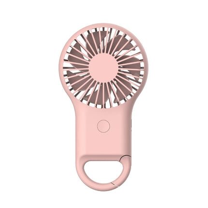 Handheld Pocket Mini Small Fan Portable Charging Outdoor USB Fan With 7 Color Light, Pink, ArmyGreen, Orange