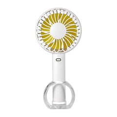 FS-H01 USB Portable Ultra-quiet Large Wind Hand-held Desktop Student Dormitory Household Mini Fan, White, Black, Green