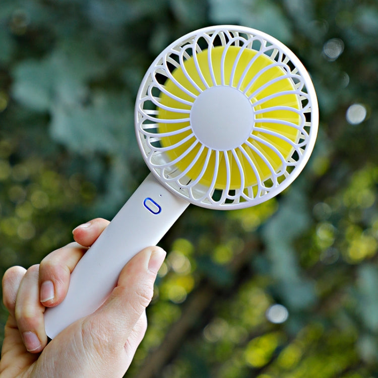 FS-H01 USB Portable Ultra-quiet Large Wind Hand-held Desktop Student Dormitory Household Mini Fan, White, Black, Green