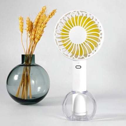 FS-H01 USB Portable Ultra-quiet Large Wind Hand-held Desktop Student Dormitory Household Mini Fan, White, Black, Green