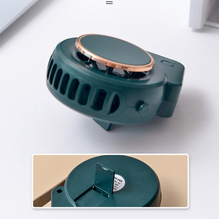 H3 Mini Lazy USB Hanging Neck Fan Student Outdoor Leafless Triangle Fan, White, Pink, Military Green