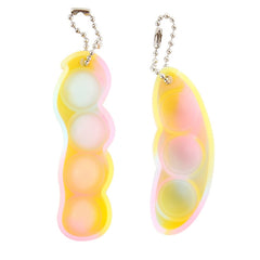 Decompression Finger Bubble Fan Keychain Pressed Venting Finger Squeezed Toys, Bubble Fan Keychain