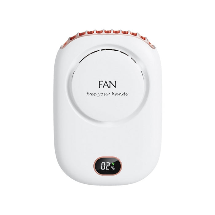 DQ203 Lazy Hanging Neck Fan USB Mini Desktop Large Wind Fan, White, Pink, Green