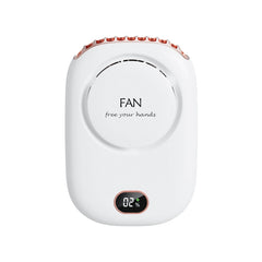 DQ203 Lazy Hanging Neck Fan USB Mini Desktop Large Wind Fan, White, Pink, Green