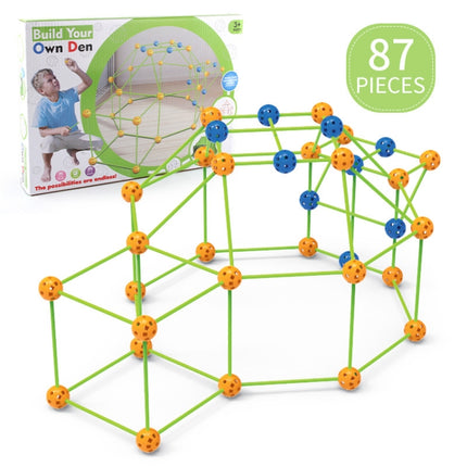 87 in 1 DIY Assembling Play House DIY Children Tent Building Toy, Style: