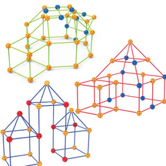 87 in 1 DIY Assembling Play House DIY Children Tent Building Toy, Style: