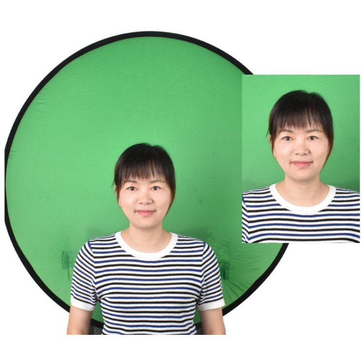 EY-068 Green Background Cloth Folding ID Photo Green Screen Video Backdrop Board For E-Sports Chair, 75cm, 110cm, 142cm