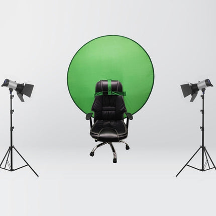 EY-068 Green Background Cloth Folding ID Photo Green Screen Video Backdrop Board For E-Sports Chair
