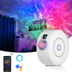 SK20 Laser Full Star Night Lamp LED Starry Lamp APP Graffiti Intelligent Control Laser Projector Lamp, USB, 5W