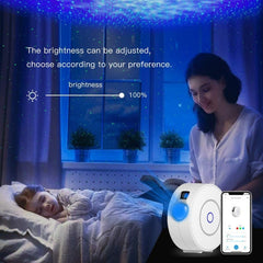 SK20 Laser Full Star Night Lamp LED Starry Lamp APP Graffiti Intelligent Control Laser Projector Lamp, USB, 5W