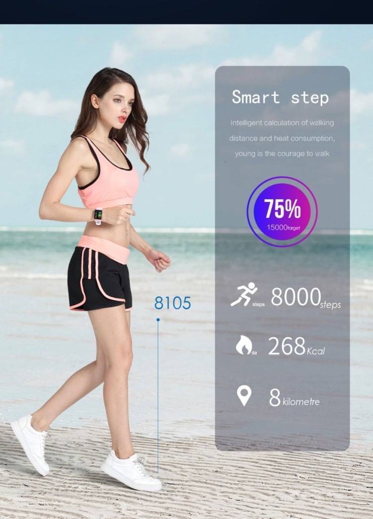 P68 Smart Watches Heart Rate Monitor Blood Pressure Activity Tracker for Xiaomi Band 3 Huawei Color Band 2