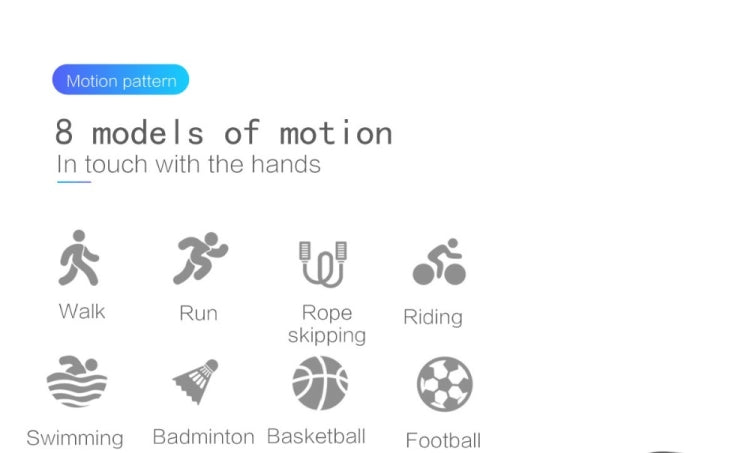 P68 Smart Watches Heart Rate Monitor Blood Pressure Activity Tracker for Xiaomi Band 3 Huawei Color Band 2