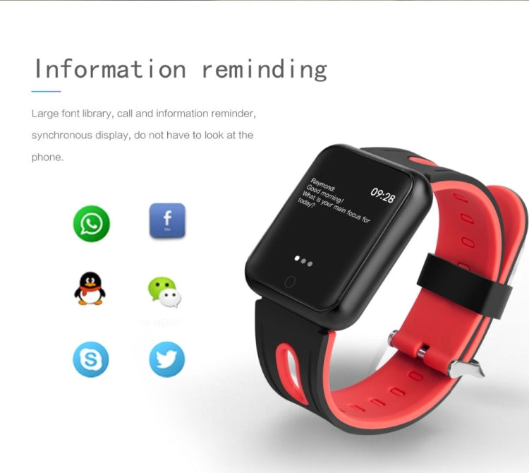 P68 Smart Watches Heart Rate Monitor Blood Pressure Activity Tracker for Xiaomi Band 3 Huawei Color Band 2