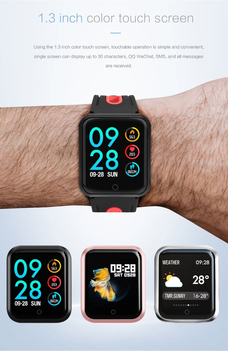 P68 Smart Watches Heart Rate Monitor Blood Pressure Activity Tracker for Xiaomi Band 3 Huawei Color Band 2