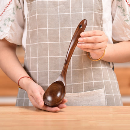 Non-Stick Pot Wood Shovel Teak Cooking Pot Shovel Tableware, Sweet Spoon, Saving Spoon, Bent Spoon, Mixing Spoon, Filter Spoon, Curved Shovel, Thickened Oblique Shovel, Curved Spatula, Small Spoon, Medium Spoon, Long Handle Spoon, Long Handle Filter Spoon