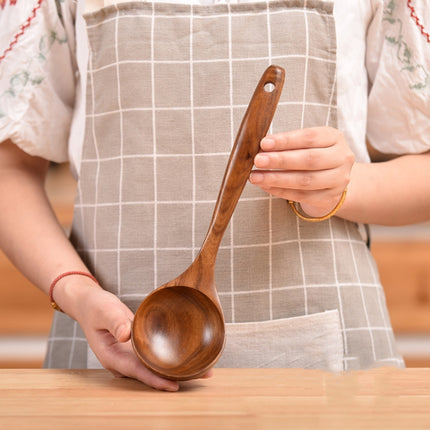 Non-Stick Pot Wood Shovel Teak Cooking Pot Shovel Tableware, Sweet Spoon, Saving Spoon, Bent Spoon, Mixing Spoon, Filter Spoon, Curved Shovel, Thickened Oblique Shovel, Curved Spatula, Small Spoon, Medium Spoon, Long Handle Spoon, Long Handle Filter Spoon