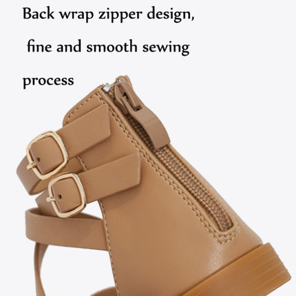 Ladies Summer Strappy Cross Sandals Roman Style Low-Heeled Retro Shoes, 36, 37, 38, 39, 40, 41, 42