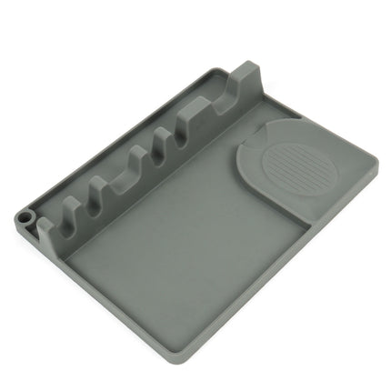 2 in 1 Kitchen Silicone Spoon Holder Shelf, Large (Gray), Medium (Gray), Large (Black), Medium (Black), Large (Red), Medium (Red), Large (Blue), Medium (Blue), Large (Orange), Medium (Orange), Large (Green), Medium (Green)
