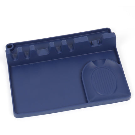 2 in 1 Kitchen Silicone Spoon Holder Shelf, Large (Gray), Medium (Gray), Large (Black), Medium (Black), Large (Red), Medium (Red), Large (Blue), Medium (Blue), Large (Orange), Medium (Orange), Large (Green), Medium (Green)