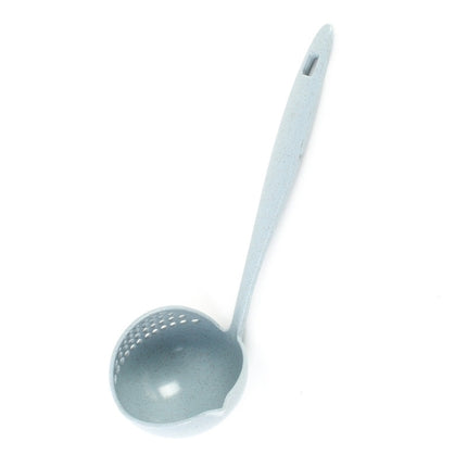 Wheat straw soup spoon colander two-in-one environmental tableware hot pot dual-use spoon Colanders Strainers, Nordic pink, Nordic green, Nordic blue, Nordic Beige