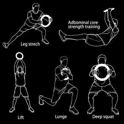 Fitness Sports Silicone Iron Ring, Diameter: 32cm